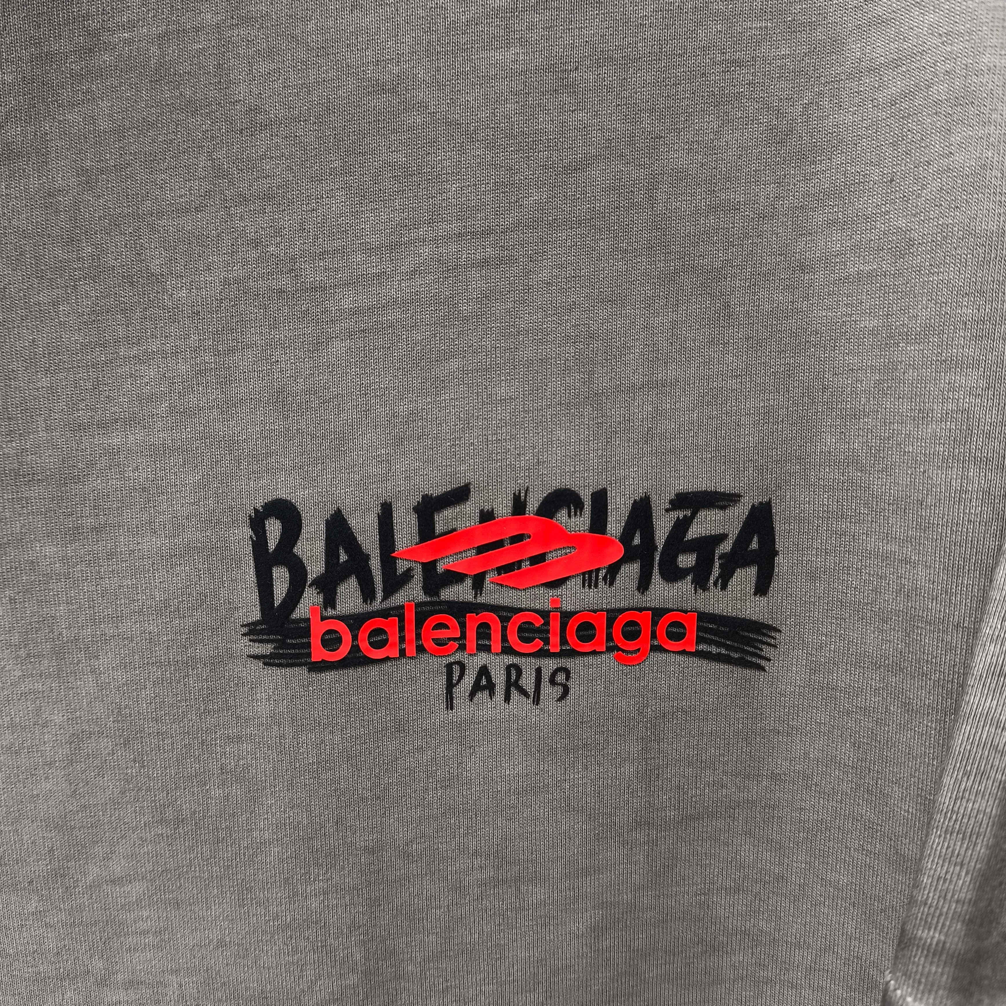 BAL* 2026 New Arrival 320g logo t Same Style Size S M L XL XXL Black White